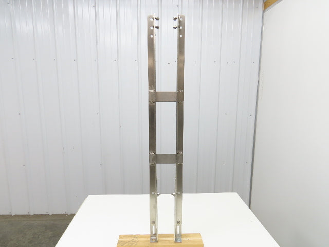 4" Tabletop Conveyor Stainless Leg Support H-Stand 43"-53" Adj Height