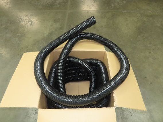 Flexaust Flx-Thane 2.5"x 50' Urethane Wire Flex Hose Air Dust Fume Vacuum Black