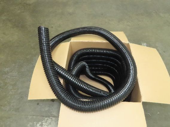 Flexaust Flx-Thane 2.5"x 50' Urethane Wire Flex Hose Air Dust Fume Vacuum Black