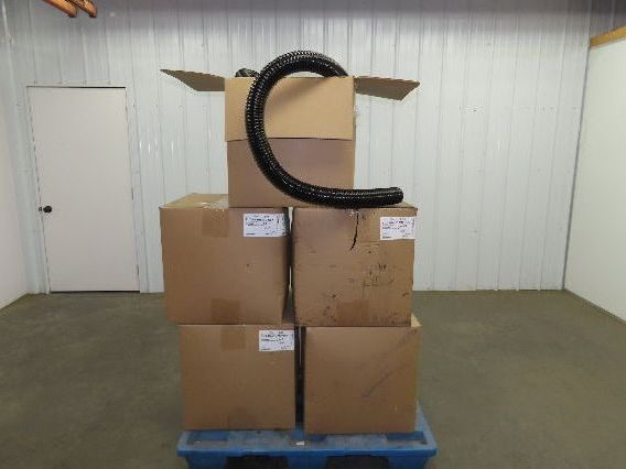 Flexaust Flx-Thane 2.5"x 50' Urethane Wire Flex Hose Air Dust Fume Vacuum Black