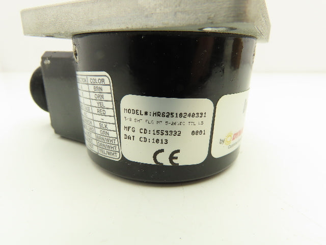 Dynapar HR62510240331 Rotary Incremental Encoder 3/8" Shaft Flange Mount HR25