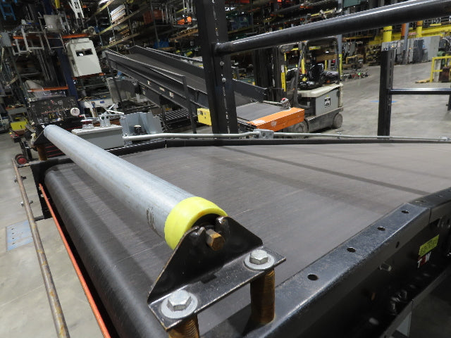 TGW CRUZ Incline Slider Bed 34" Belt Conveyor Variable Speed Drive 460V 17' 8"L