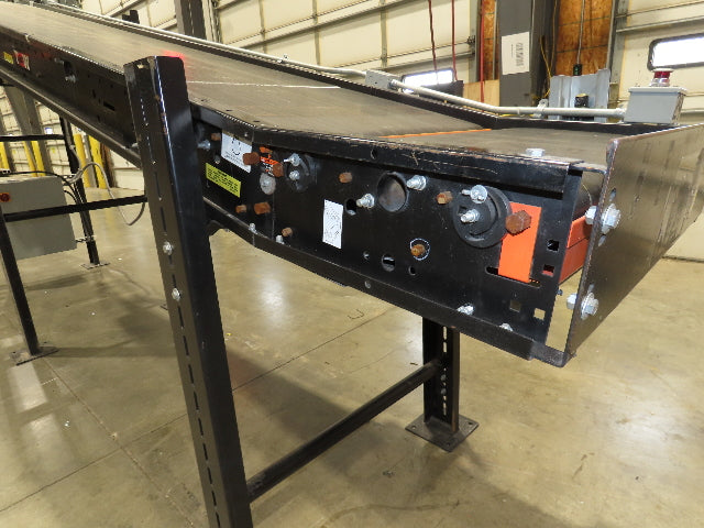 TGW CRUZ Incline Slider Bed 28" Belt Conveyor Variable Speed Drive 460V 17' 8"L