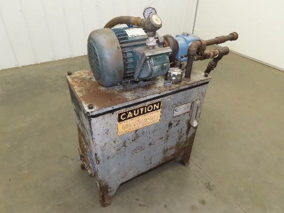Continental PVR1-8B10-RM Hydraulic Power Unit 20 Gal 9 GPM 1000 PSI 3Hp 460V