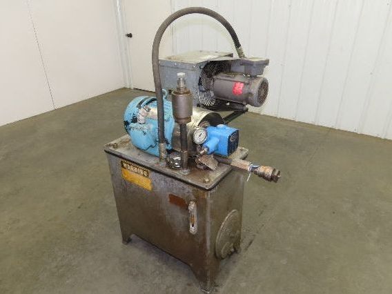 Continental PVR1 Hydraulic Power Unit 20 Gal 9gpm 1000psi 3Hp 460V w/Oil Cooler