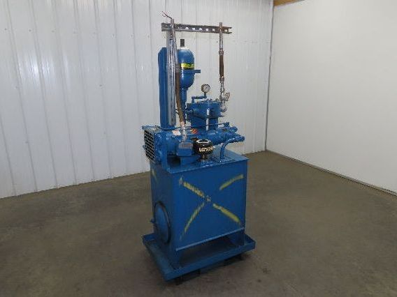 Vickers PVQ10 Hydraulic Power Unit 30 Gal 5 GPM 3000 PSI 2Hp 460V w/Oil Cooler