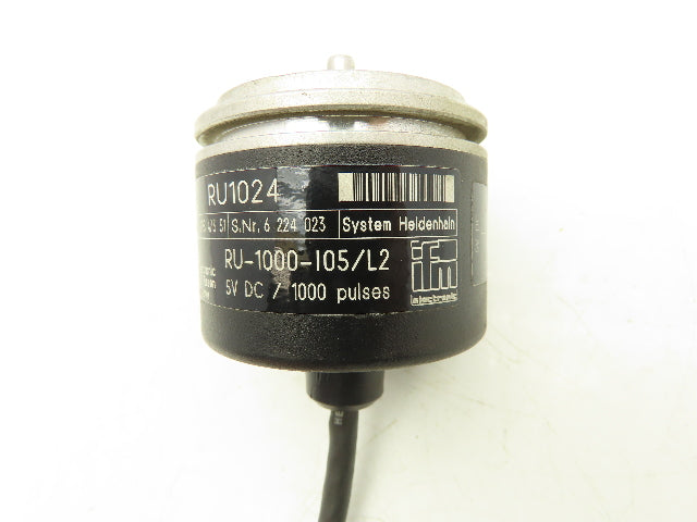 IFM RU-1000-I05/L2 Incremental Encoder 6mm Solid Shaft 5V 1000 Pulses
