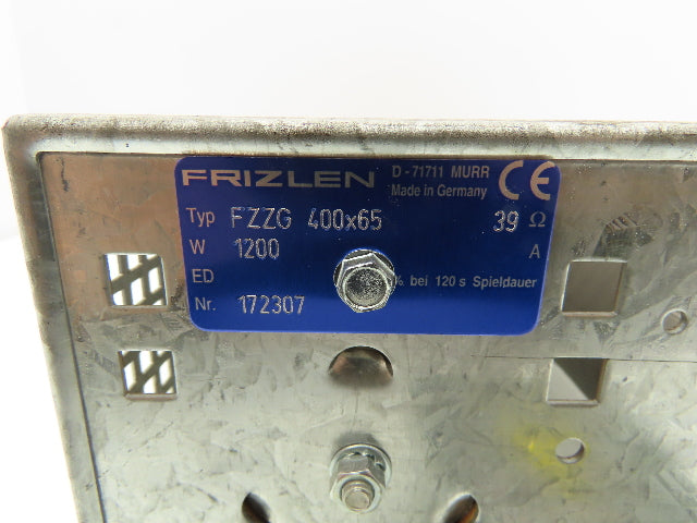 Frizlen FZZG 400x65 Tubular Fixed Power Resistor w/Terminal Box