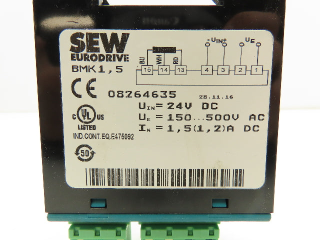 Sew Eurodrive 08264635 One-Way Brake Rectifier Module 24V