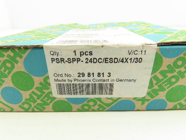 Phoenix Contact PSR-SPP-24DC/ESD/4X1/30 Safety Relay Module 24V
