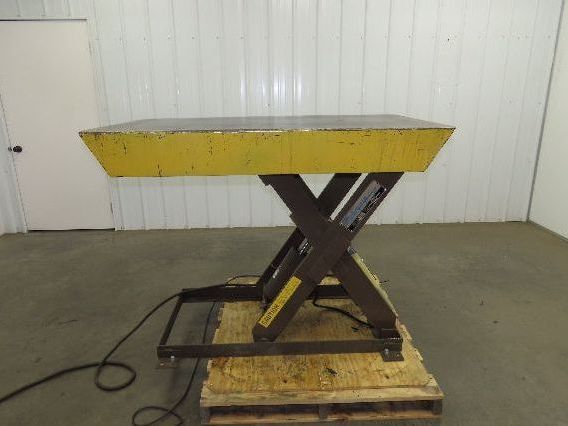 Autoquip 36S40 Hydraulic Scissor Lift Table 4000lb 36" Travel 34x58" Top 3Ph