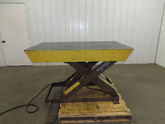Autoquip 36S40 Hydraulic Scissor Lift Table 4000lb 36" Travel 34x58" Top 3Ph