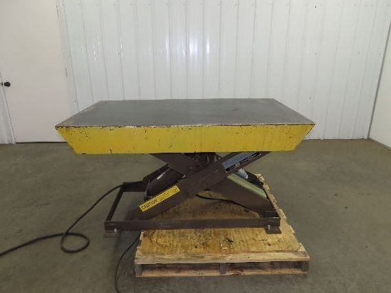Autoquip 36S40 Hydraulic Scissor Lift Table 4000lb 36" Travel 34x58" Top 3Ph
