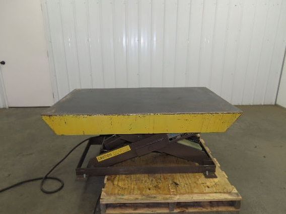Autoquip 36S40 Hydraulic Scissor Lift Table 4000lb 36" Travel 34x58" Top 3Ph