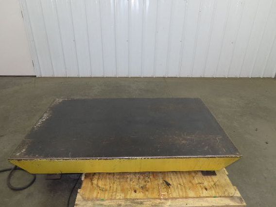 Autoquip 36S40 Hydraulic Scissor Lift Table 4000lb 36" Travel 34x58" Top 3Ph