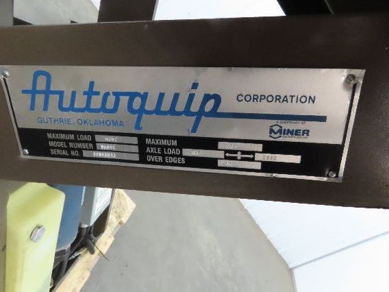 Autoquip 36S40 Hydraulic Scissor Lift Table 4000lb 36" Travel 34x58" Top 3Ph