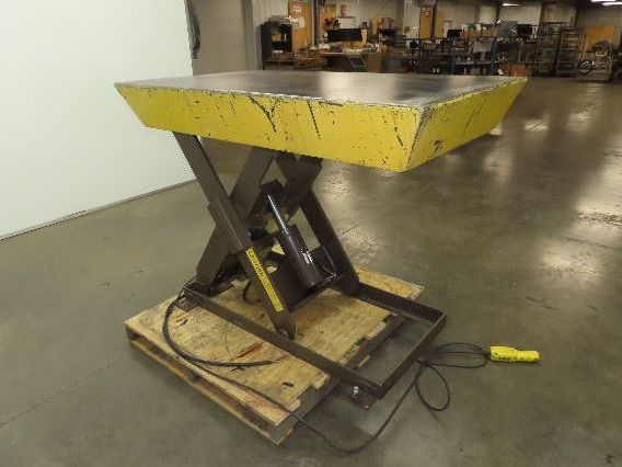 Autoquip 36S40 Hydraulic Scissor Lift Table 4000lb 36" Travel 34x58" Top 3Ph