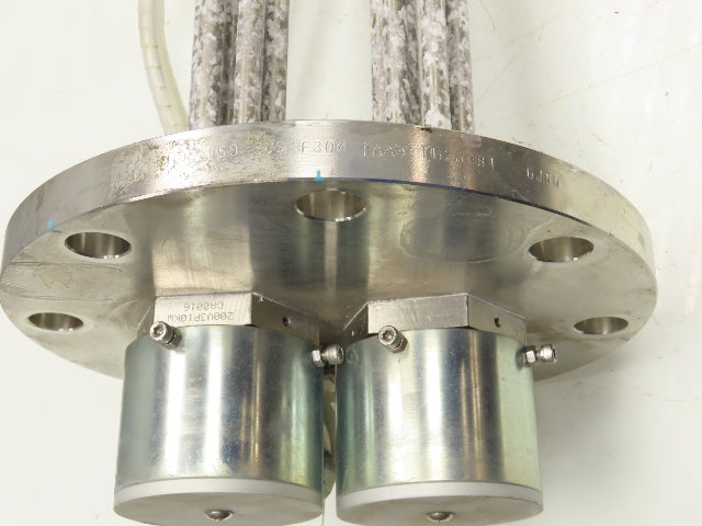 200V3P10KW Stainless Immersion Tube Heater Element 36" 10kw 200V 3PH 11" Flange