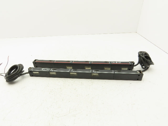 Keyence PJ-55A PJ-50A Light Curtain Sensor Transmitter And Receiver Set 12-24VDC