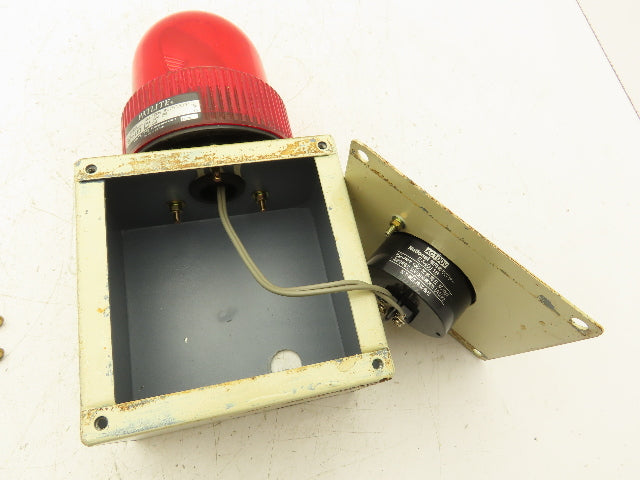Patlite SKH-110 Revolving Warning Light Red 100VAC 12V 5W Bulb