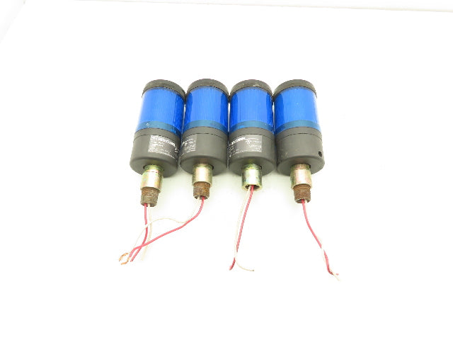 Cutler-Hammer E26BL Stack Light Base Blue E26 Ser A2 Bulb Lot of 4