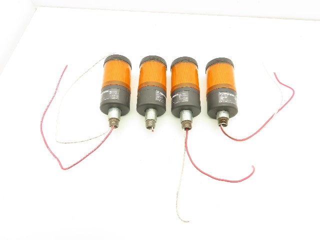 Cutler-Hammer E26BL Stack Light Base Amber E26 Ser A2 Bulb Lot of 4