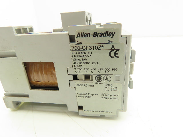 Allen Bradley 700-CF310Z* IEC Control Relay Contactor 24V Coil Lot of 7