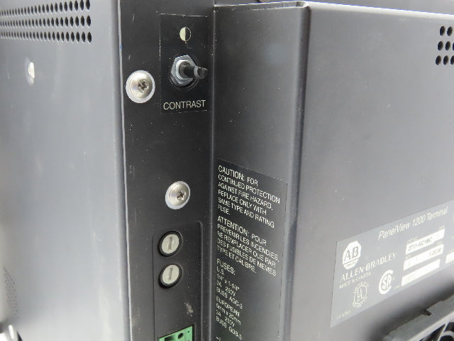 Allen Bradley 2711-KC1MC PanelView 1200 Operator Panel Keypad 12" Color Screen