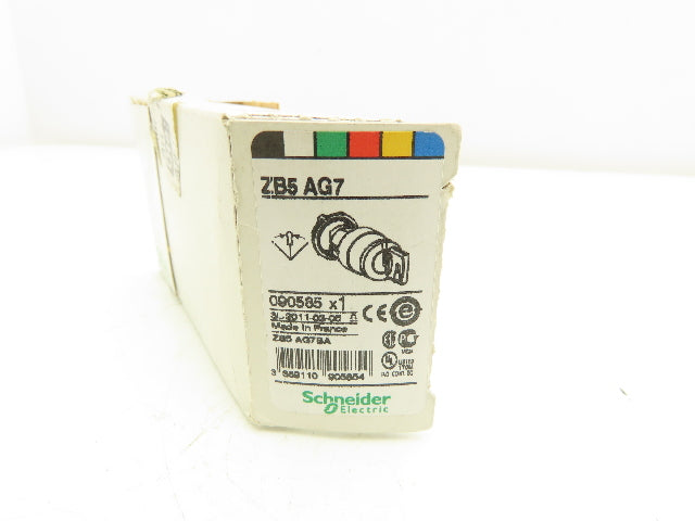Schneider Electric ZB5AG7 Keyed Selector Switch 3-Position Spring Return 22mm