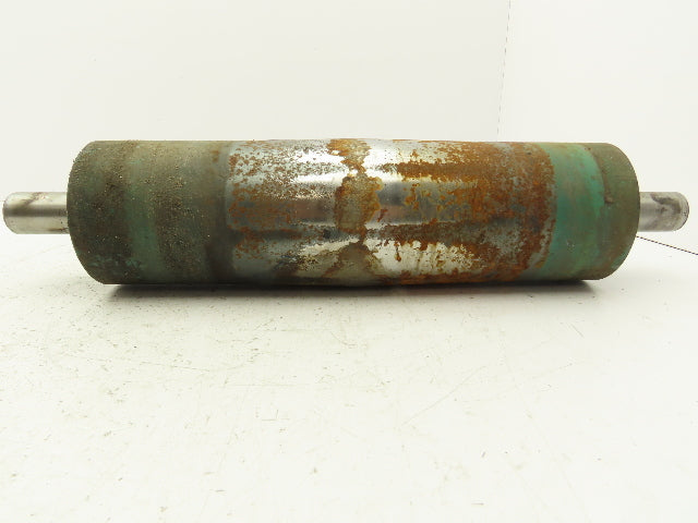 Belt Conveyor Crowned Tail Pulley 4" Dia x 14" Width 1-3/16" Shaft Dia