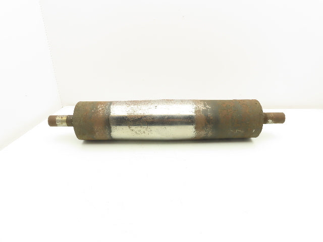 Belt Conveyor Crowned Tail Pulley 4" Dia x 18" Width 1-3/16" Shaft Dia