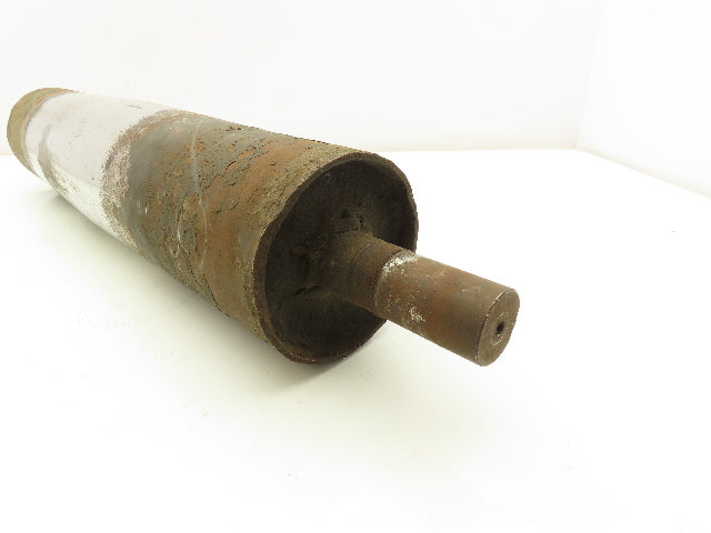 Belt Conveyor Crowned Tail Pulley 4" Dia x 18" Width 1-3/16" Shaft Dia