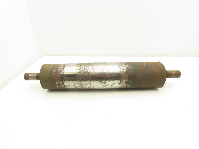 Belt Conveyor Crowned Tail Pulley 4" Dia x 18" Width 1-3/16" Shaft Dia