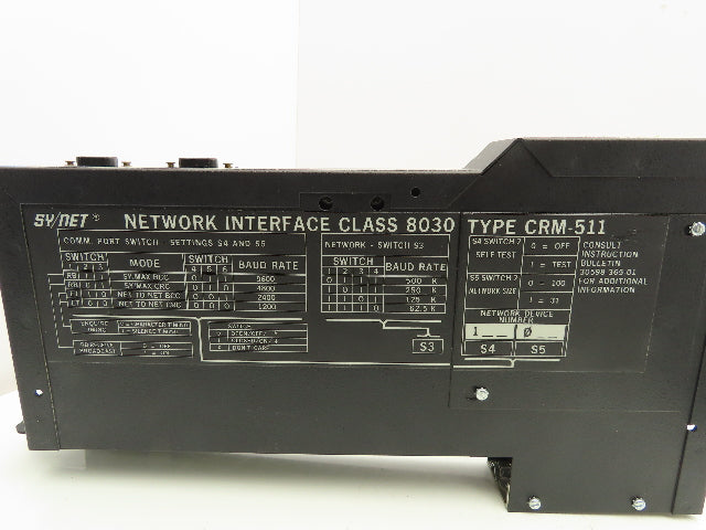 Square D CRM511 PLC SY/MAX Network Interface Slot Card Module Lot of 2
