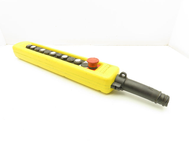 Telemecanique XAC-A12 Crane Hoist 12-Station Pushbutton Control Pendant 2-Speed