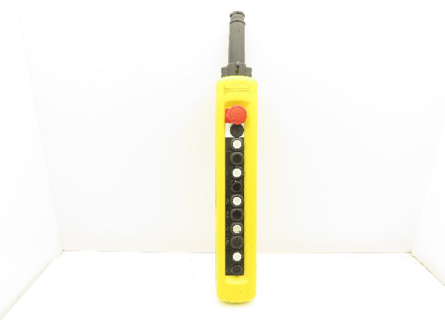 Telemecanique XAC-A12 Crane Hoist 12-Station Pushbutton Control Pendant 2-Speed