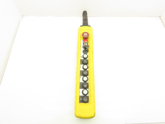 Telemecanique XAC-A12 Crane Hoist 12-Station Pushbutton Control Pendant 2-Speed