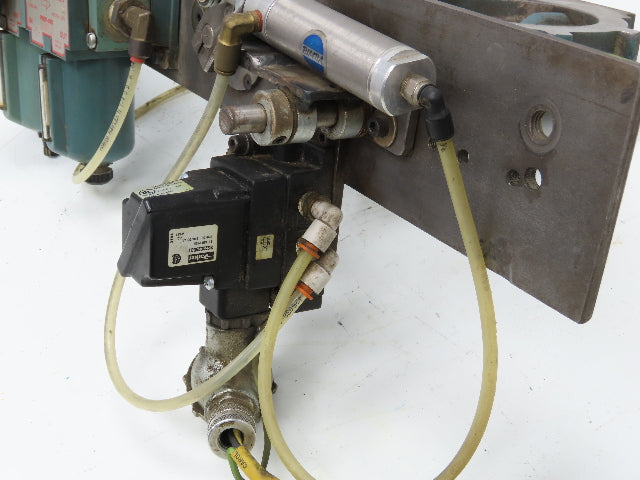 5" Wafer Style Steel Butterfly Valve 120V Pneumatic Solenoid Actuator Assembly