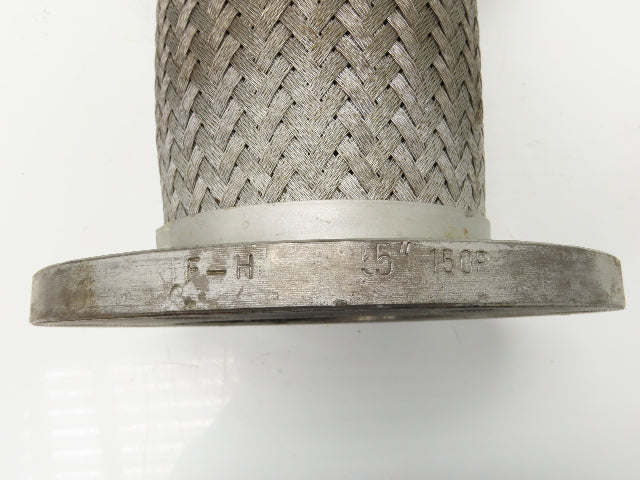 5"x 11" Steel Flanged Stainless Braided Flex Hose Pipe Expansion Joint 8-Bolt