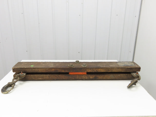Sackett 4000Lb Forklift Battery Lifter Beam 27-42" Adj Width Hooks