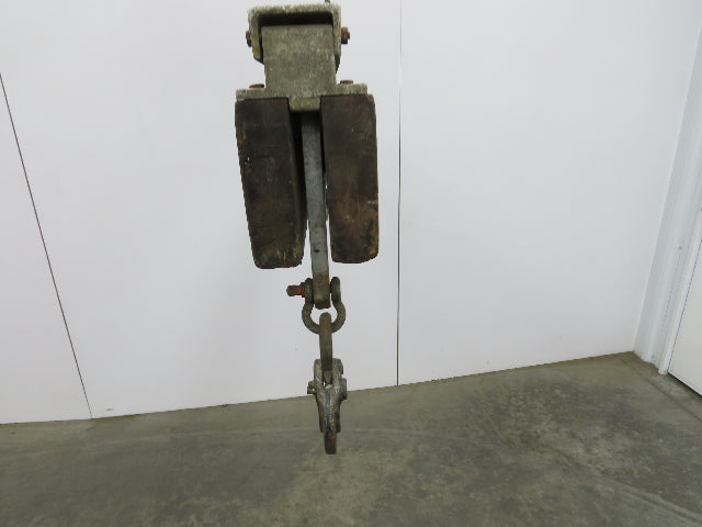 Sackett 4000Lb Forklift Battery Lifter Beam 27-42" Adj Width Hooks