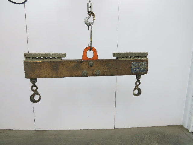 Sackett 4000Lb Forklift Battery Lifter Beam 27-42" Adj Width Hooks