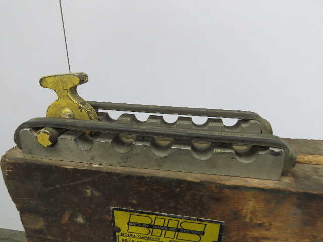 BHS 6000Lb Forklift Battery Lifter Beam 27-42" Adj Width Hooks