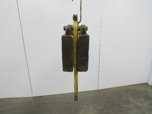 BHS 6000Lb Forklift Battery Lifter Beam 27-42" Adj Width Hooks