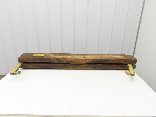 BHS 6000Lb Forklift Battery Lifter Beam 27-42" Adj Width Hooks