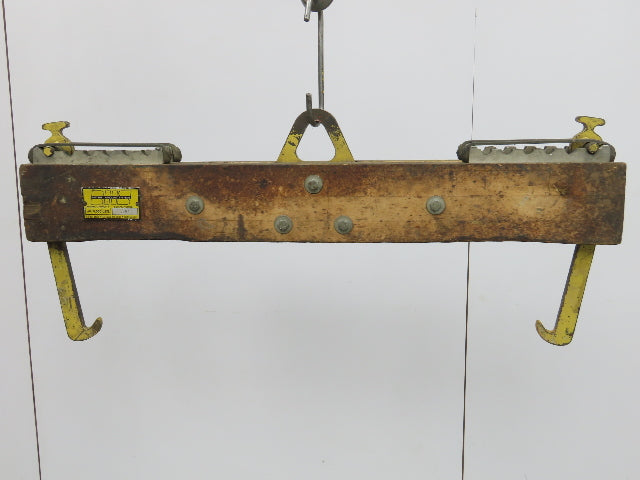 BHS 6000Lb Forklift Battery Lifter Beam 27-42" Adj Width Hooks