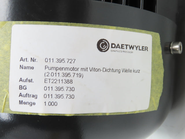 Daetwyler PVDF Acid Chemical Pump Centrifugal Suction 2.5x3" MPT 2.6kw 460V 3PH
