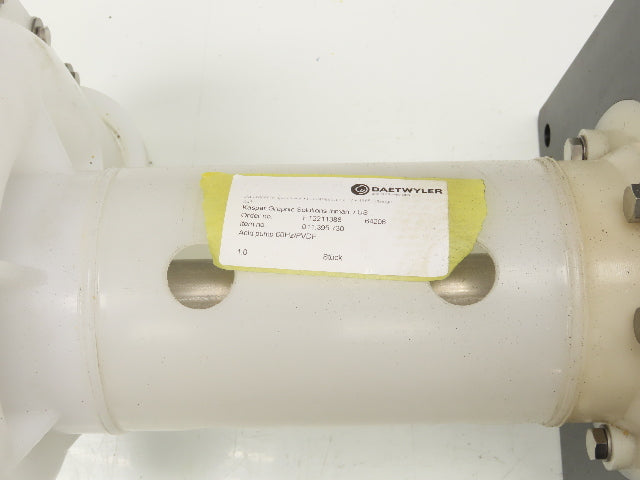 Daetwyler PVDF Acid Chemical Pump Centrifugal Suction 2.5x3" MPT 2.6kw 460V 3PH