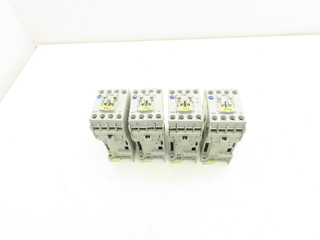 Allen Bradley 100-C09D*01 IEC Contactor 9A 3-Pole 600V 24VDC Coil Lot of 4