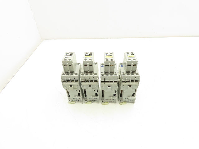 Allen Bradley 100-C09D*01 IEC Contactor 9A 3-Pole 24VDC Coil Aux 100-F Lot of 4
